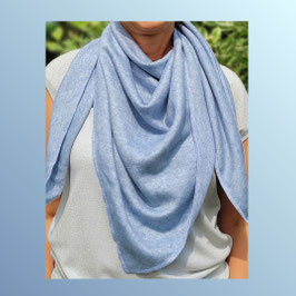 Kuscheltuch in Jeansblaugrau
