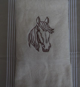 Drap de douche "cheval"