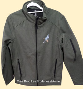 Veste Softshell palombe