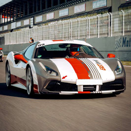 2 bis 50 Runden Ferrari F488 GTB selber fahren, + Renntaxi Co Pilot, Lausitzring