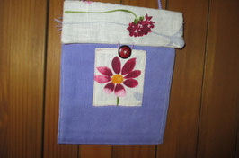 Pochette en velours violet