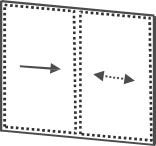 Glas Schiebe Anlage 2-gleisig 10 mm ESG