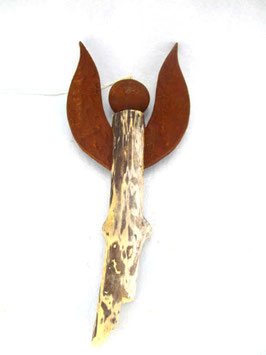Schutzengelchen aus Schwemmholz und Keramik, 65
