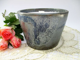 Schmelzkerze Blau-Silber Indoor