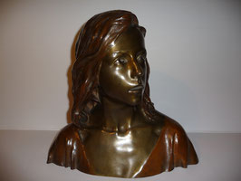 Buste en bronze de Raoul Larche Jésus chez les Docteurs de l'église