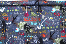 Cool lifestyle / Hip-Hop / Rock'n'Roll, grau/bunt, Jersey