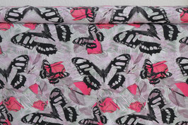 Schmetterlinge lila, pink, Jersey