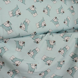 Herr Pfeiffer & Pinguplatsch von emmapünktchen, Kombi, bedruckt, mint, FT