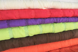 Crinkle mit Spitze, mehrfarbig