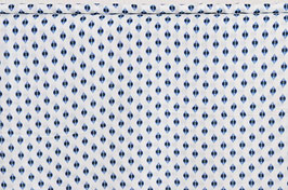 Viskosekrepp, blau/weiß, Muster