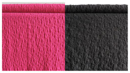 Blusenstoff, gesmokt, in pink/schwarz