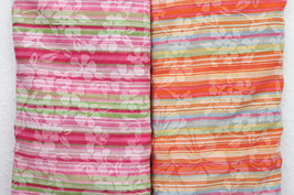 Ausbrenner, Hibiskusblüten, Streifen, in orange & pink