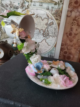Porcelaine florale en suspension 2