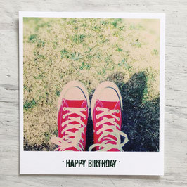 Fotokarte "HAPPY BIRTHDAY" CHUCKS