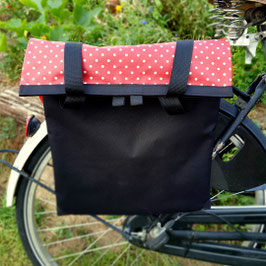 Liese Gepäckträgertasche Rote Punkte