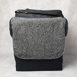 Doppel Gepäckträgertasche Tweed