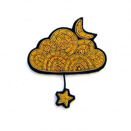 Broche nuage Or et étoile- Macon et Lesquoy