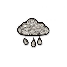 Broche nuage argent et pluie- Macon et Lesquoy