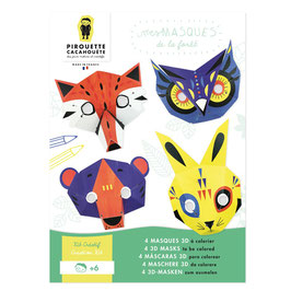 Kit Masques de la forêt -Pirouette Cacahouette