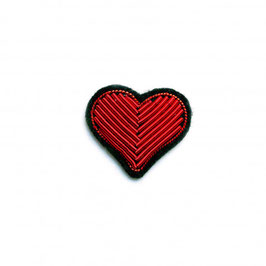 Broche Coeur rouge- Macon et Lesquoy