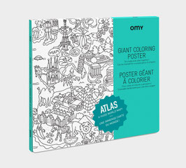 OMY - Poster géant à colorier Atlas