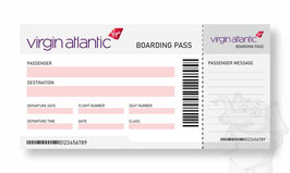 Jumbo Boarding Pass - Virgin Atlantic