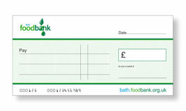 Bath Food Bank Jumbo Cheque