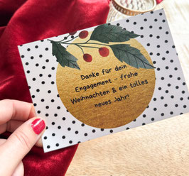 Weihnachtsgruß- GOLD