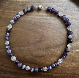 Halskette Amethyst-Spirale