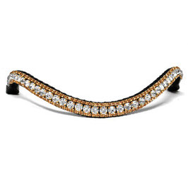 Stirnriemen Rhinestone All Crystal - Subtile - Gold & Cristal