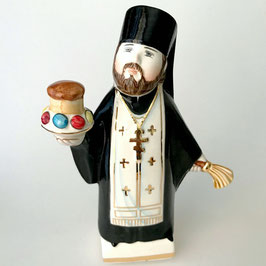 Russische Porzellanfigur Russischer Pope von Nikolai Abramovich, Artikel RELIG1