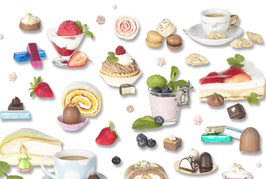 Tischset Dessert Vermicelles
