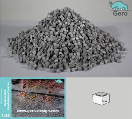 Gero KERAMIK "Deutsches Kopfsteinpflaster" 1:35 - 3mmx3mmx3mm - german cobblestone