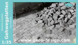 GERO KERAMIK "Gehwegplatten 11x7x3" 1 :35 - paving stones