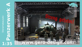 Gero Dioramakit "PANZERWERK A" - 1:35 - Über 180 Einzelteile
