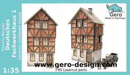 GERO Design "Deutsches Fachwerkhaus 1" 1:35 - over 95 parts