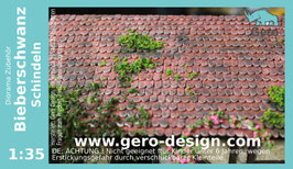 GERO KERAMIK " Bieberschwanz-Schindeln " 1 :35 - roof tiles