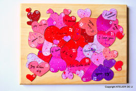 Grand puzzle coeur je t'aime