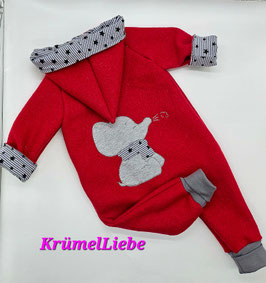 Walklodenoverall  ELEFANT mit Schal 86/92