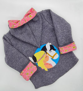 Walklodenjacke BOAH Pferdeliebe 122/128