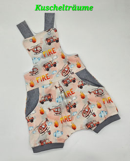 kurze Latzhose FEUERWEHR 74 / 80