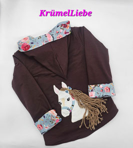 Sweatjacke PFERD mit Mähne 122/128