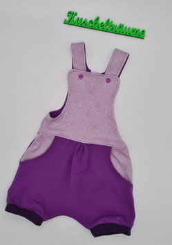 kurze Latzhose LILA 74 / 80
