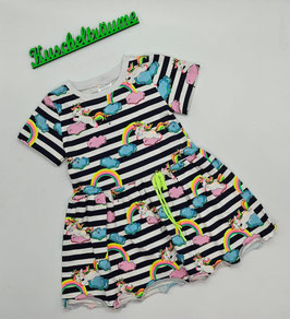 Sommerkleid EINHORN mit Regenbogen