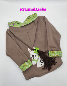 Sweatjacke PFERD mit Mähne 110/116