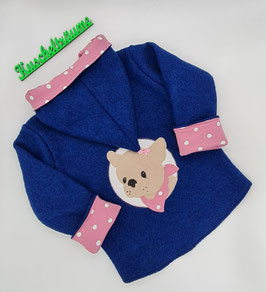 Walklodenjacke FRENCH BULLDOG Button