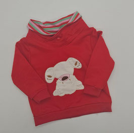 Pullover rot TEDDY Purzelbaum 80