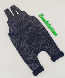 Latzhose DUNKELBLAU STERNE 56 bis 98