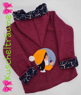 Walklodenjacke MÄDCHEN mit Tasse 122/128