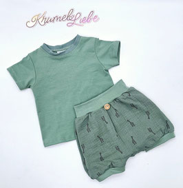 Musselin Set Giraffe (Shirt und Hose)